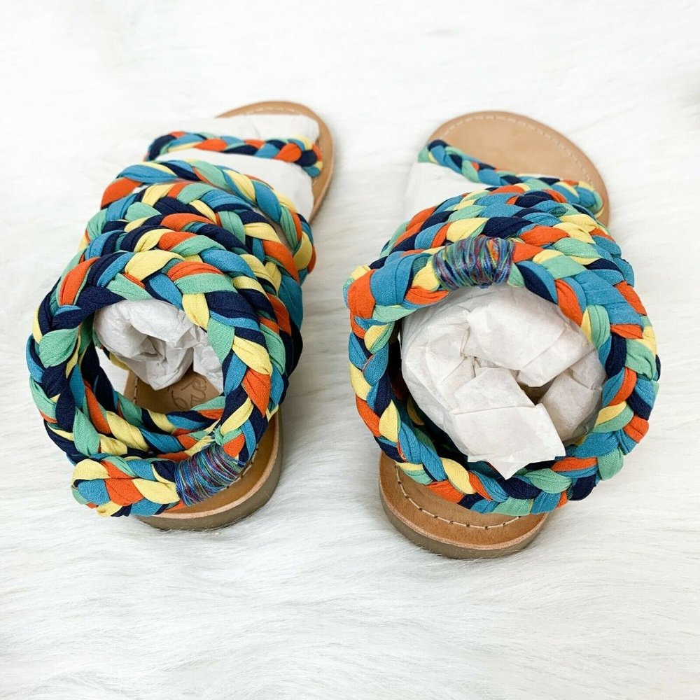 Free People Womens 37 Multi Braid Havana Gladiator - Picture 7 of 7